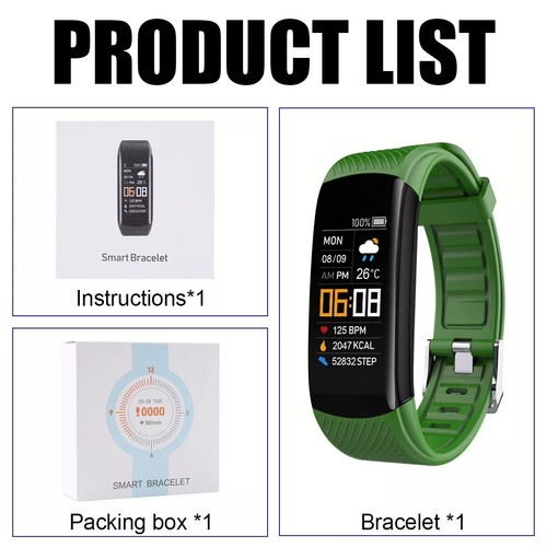 2024 NEW Fit@bit Smart Watch Activity Tracker Fitness Uhren Herzfrequenz-Monitor - Bild 32 von 34