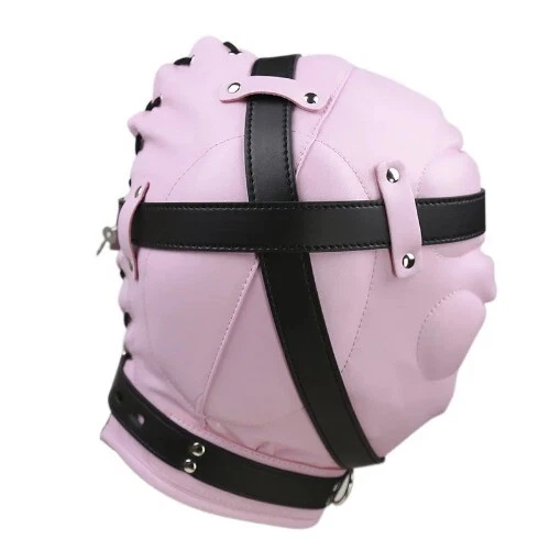 Exótico Juego de Juegos con disfraces para Adultos Capucha Fetiche Cabeza Completa Máscara de Bondage Capucha Fiesta Juego de Rol Foto 3 de 4