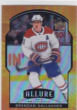 20/21 ALLURE..BRENDAN GALLAGHER..SUNSET..CARD # 2..CANADIENS..FREE COMBINED SHIP