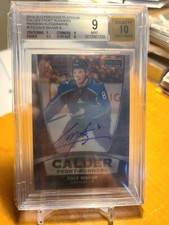 2019-20 O-Pee-Chee Platinum Calder Front Runners Cale Makar Auto BGS 9/10 Auto