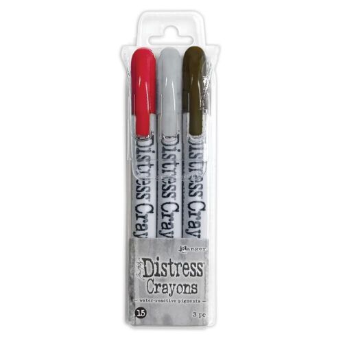 Ranger Tim Holtz Distress Crayon Set #15- Water Reactive Pigment- 3 Crayons 2024 - Afbeelding 1 van 1