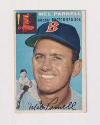 MEL PARNELL 1954 TOPPS BASEBALL VINTAGE BASEBALL CARD #40 BOSTON RED SOX RARE