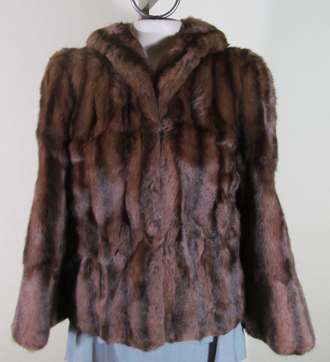 W*E様 40s PENNEY'S Vintage Fur Jacket S 3 40s Fur Trim Jacket | S - Lucky Vintage