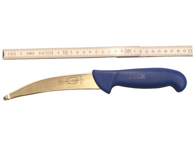 DICK ERGOGRIP Gekrösemesser – Blau, 28 Cm, Mit Rutschfestem Griff Und Fingerschutz