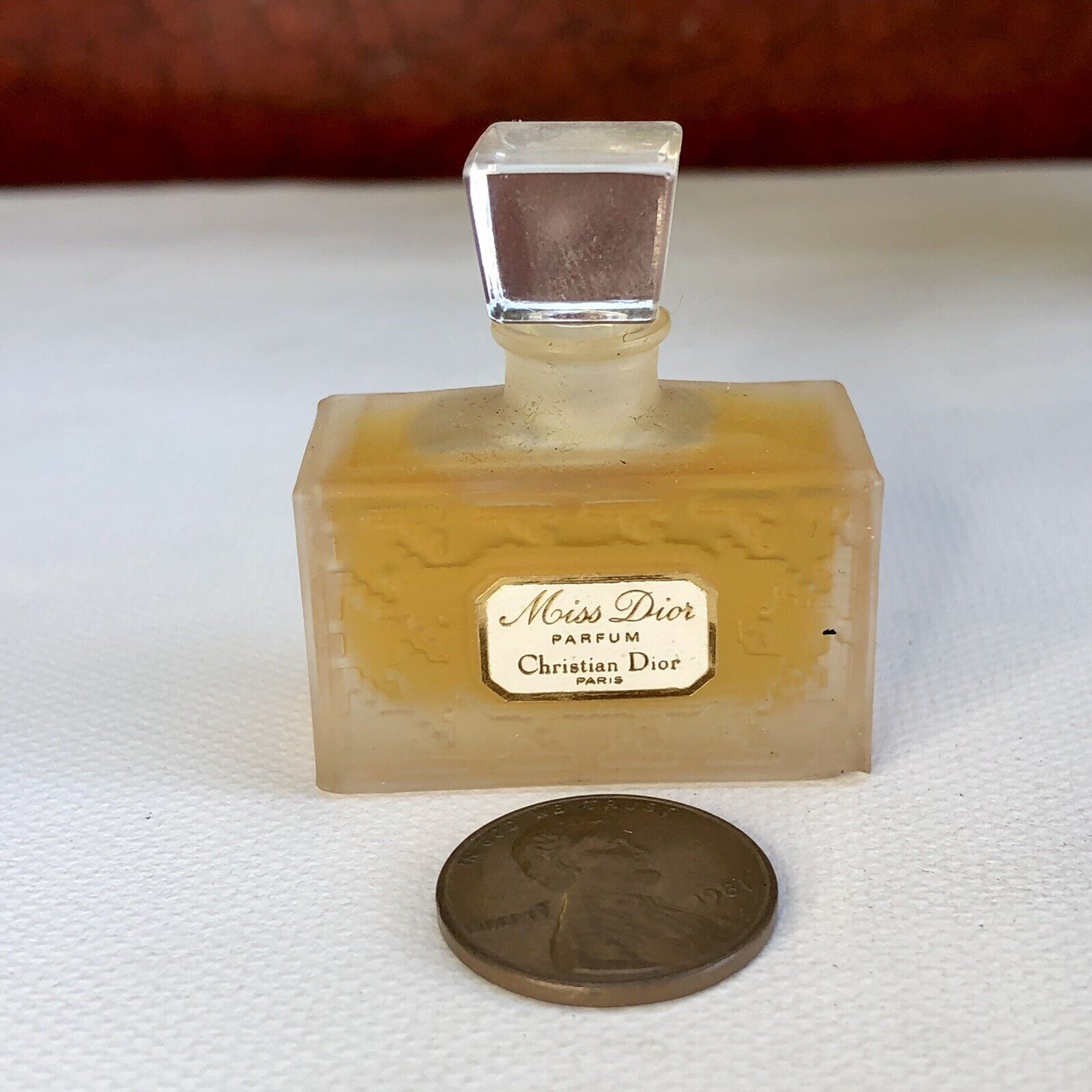 Dior Miss Dior pure parfum 15 ml. Vintage 1960 original edition. Wax a – My  old perfume