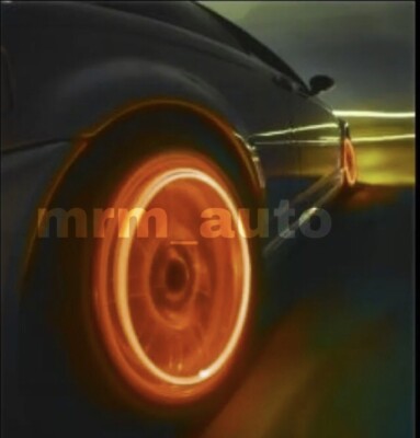 2X LED Orange Light NON FLASH Tire Wheels Valve Stem Cap Car Truck Bicycle