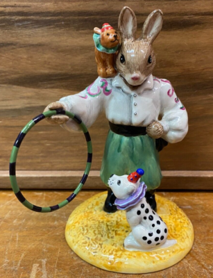 Rare Royal Doulton Bunnykins Tino The Trixstar Exclusive For