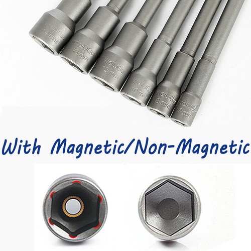 250-350MM Long Magnetic Hex Bit Set 8-14mm Metric Impact Driver Drill Socket Nut - Picture 4 of 9