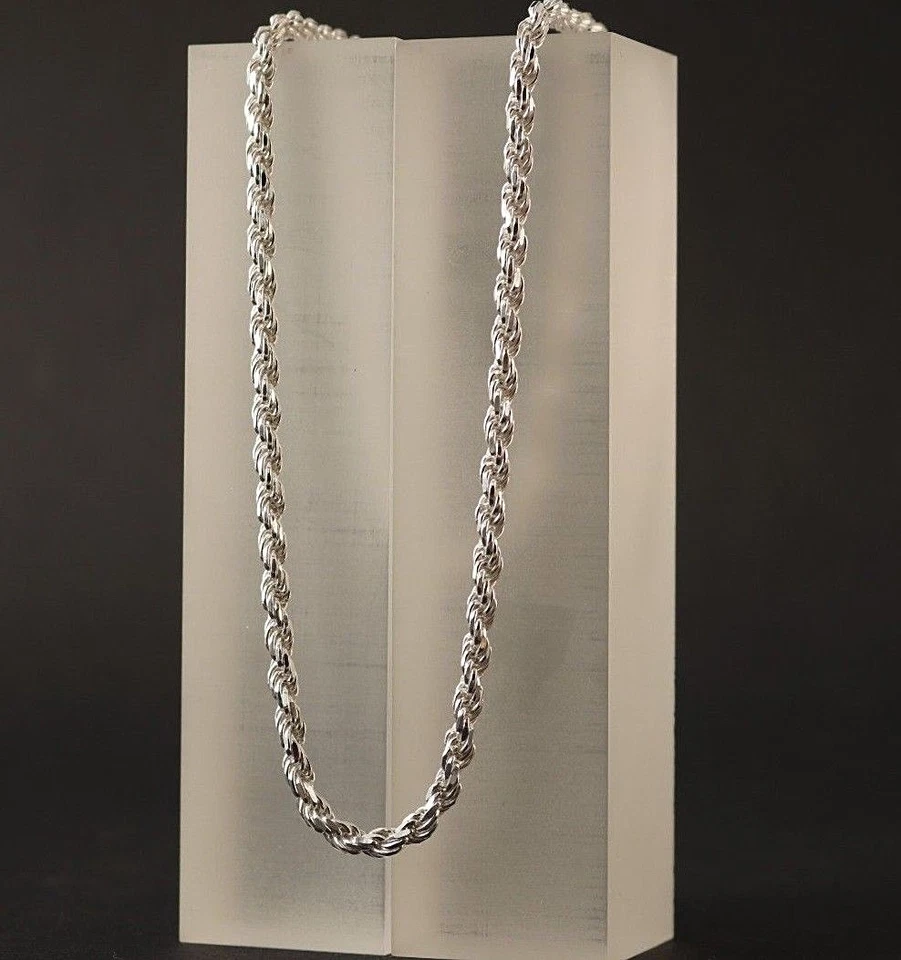 Herren Silberkette Kordelkette Echt 925 Silber Damen Halskette Collier | 3,5 mm  - Bild 1 von 4