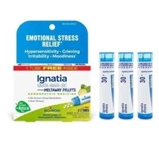 Boiron Ignatia Amara 30C 3 MDT 3 Pack Pellets - Newest Expiration!
