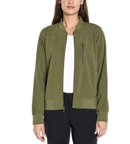 Banana Republic leichte Bomberjacke mit durchgehendem Reißverschluss grün Damen Gr. XL NEU MIT ETIKETT - Bild 1 von 4