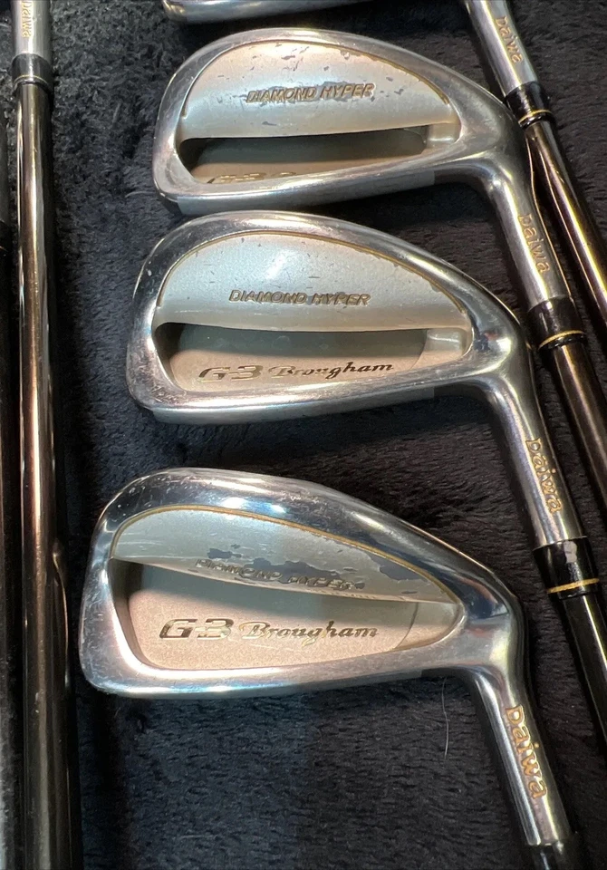 Juego de Hierro DAIWA G3 Brougham Diamond Hyper Kick Royal Lite L Flex Grafito - ¡RARO! Foto 4 de 4