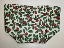 Crazy Good Tall Tissue Basket Liner from Longaberger Traditional Holly fabric! 