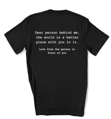Dear Person Behind Me Shirt - Be Kind Message Shirt Psychische Gesundheit Kinder Erwachsene T-Shirt