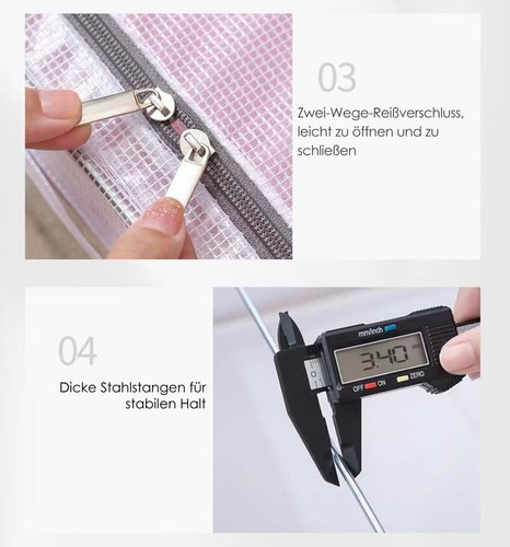 2erSet 68L stabile Unterbett-Aufbewahrungsbox Schublade Bettkasten für Kleidung - Bild 3 von 7