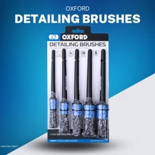 OXFORD MOTORCYCLE DETAILING BRUSHES | AUTO DETAILING BRUSHES | SOFT BRUSHES 5PCS