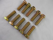 Hex Head Bolt 7/16"- 20 x 1-1/2" Long "10 Bolts" Grade 8  Zinc 7/16-20x1-1/2