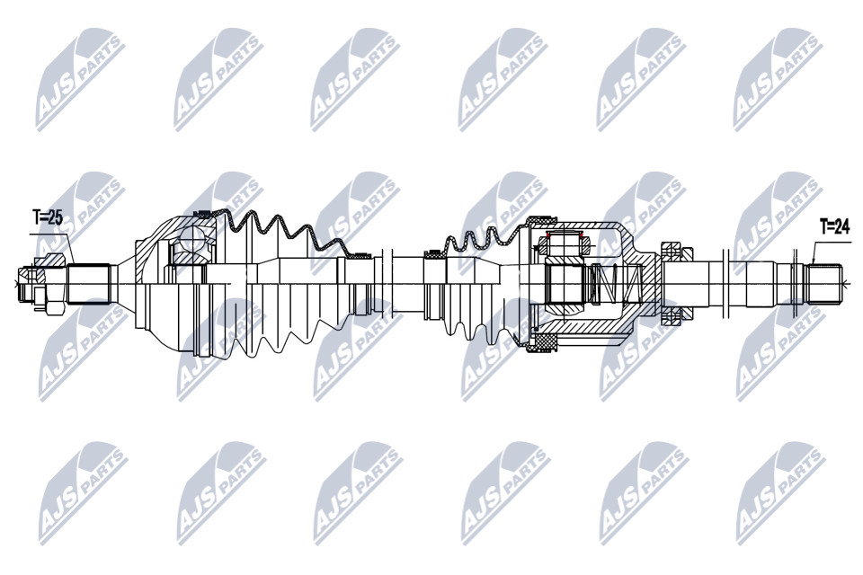 Right Driveshaft For Citroën C3 II Peugeot 208 I 207 3273KR - Image 4