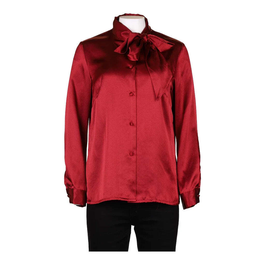 Camicia Yves Saint Laurent grande seta rossa