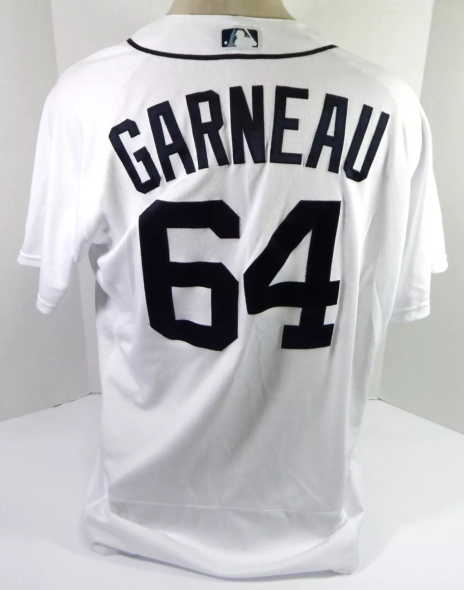 2021 Detroit Tigers Dustin Garneau #64 Game Issued Pos Used White Jersey 48  94