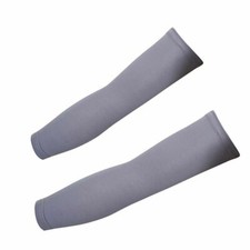 2 Pair Grey Cooling Arm Sleeves Cover Sports UV Sun Protection Outdoor Unisex