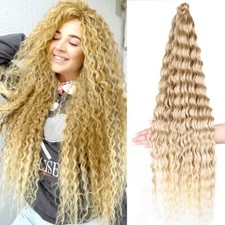 32 Inch Synthetic Deep Wave Hair Crochet Braids Wave Braiding Hair Extensions