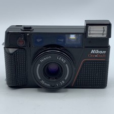 Nikon One Touch Film Camera 35mm 1:2.8 Lens For Parts Or Repair As Is