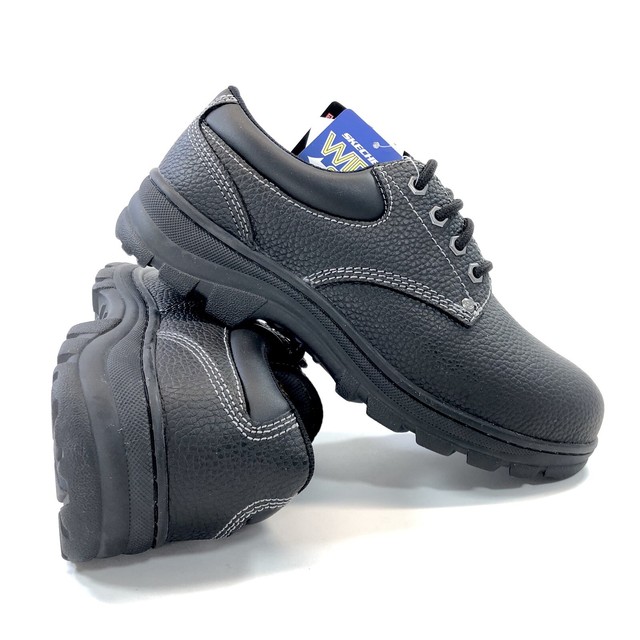 black work shoes wide fit