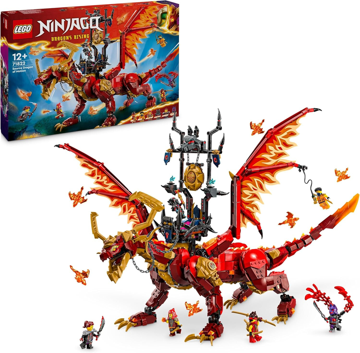 LEGO 71822 -LEGO NINJAGO-DRAGONE SORGENTE DEL MOVIMENTO-NUOVO-FUORI CATALOGO - Immagine 2