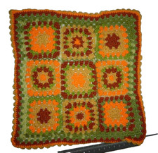 New Handmade crocheted Infant Baby Granny Square Bassinet Cradle Blanket