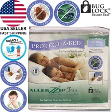 Protect-A-Bed California King Zippered Waterproof Mattress Encasement Protector