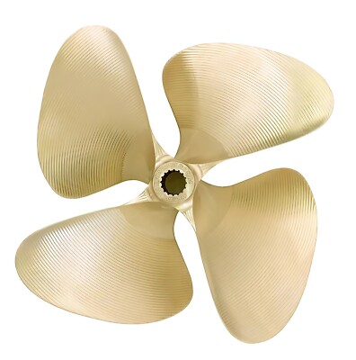 OJ Wake Pro V3 812 14.75 x 15.75 4 Blade Nibral Inboard Propeller Splined  Bore 