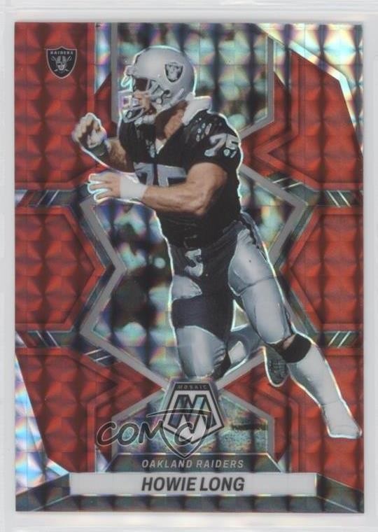 2022 Panini Mosaic Red Mosaic Prizm Howie Long #243 HOF