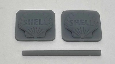 Phoenix Precision Models N Shell Gas Station Sign 3D Printed Kit 2 Halves 30647