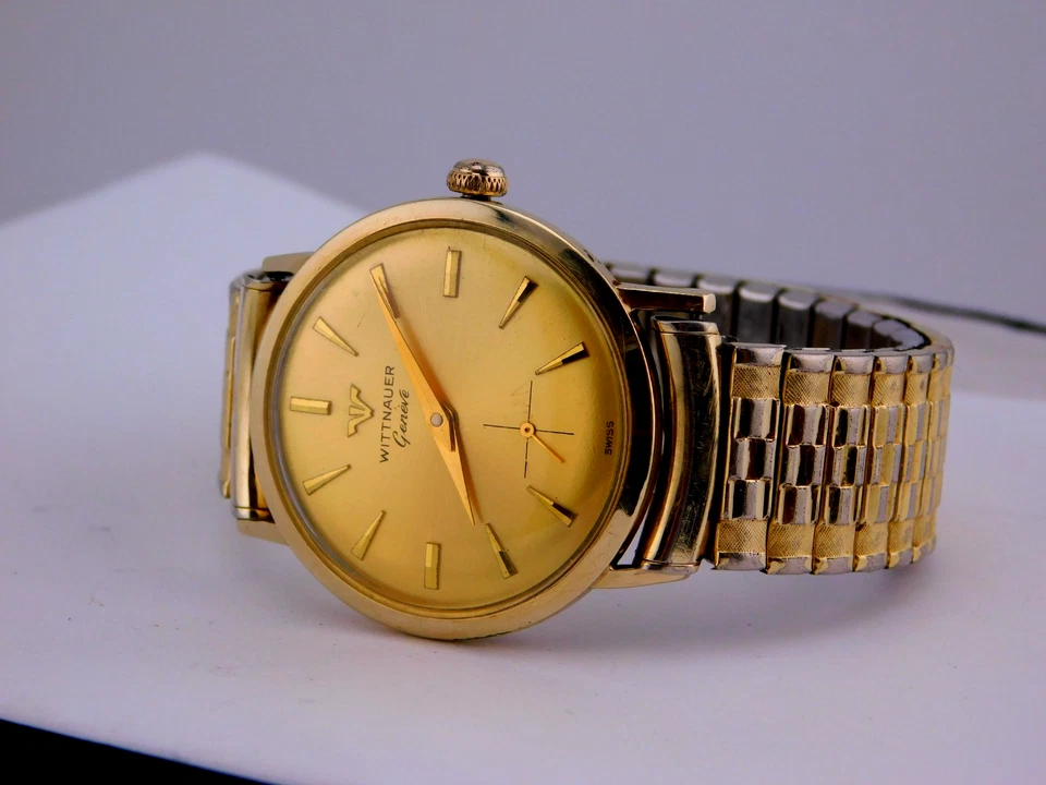 VINTAGE WITTNAUER 17J CAL.11K SWIS CALATRAVA STYLE MENS WRISTWACH SERVICED 1950s - Image 2 of 4