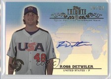 2013 Topps Tribute WBC Auto Blue 19/50 Ross Detwiler #WTA-RDE Auto 1h5