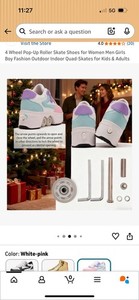 Anefun Pop Up Roller Skates/ tennis shoes