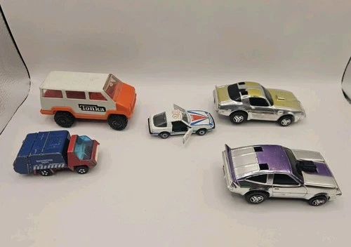 Vintage diecast cars lot Macao 1980 CPG Tonka VAN 1978 PLAYART MAZDA RX-7 CUDA