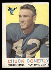 1959 Topps Football Card #65 Charlie Conerly