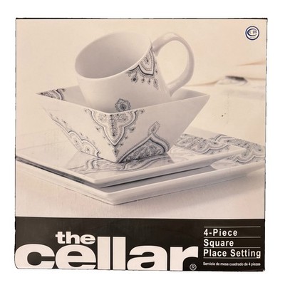 The Cellar Henna 4 Pieces Square Place Setting Porcelain By Macys