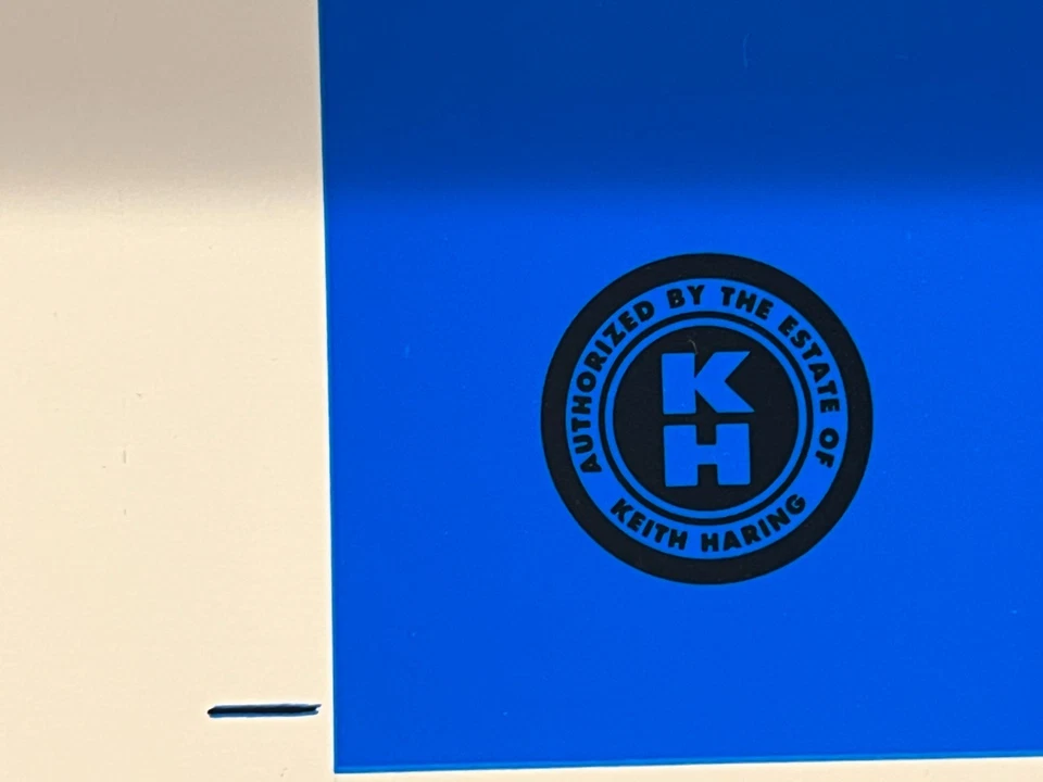 Póster impreso litógrata Keith Haring Estate 1994 "BARKING DOG" sin cortar raro Foto 4 de 4