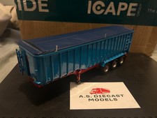 Corgi Modern Truck Heavy Haulage Plain Blue Bulk Tipper Trailer 1/50