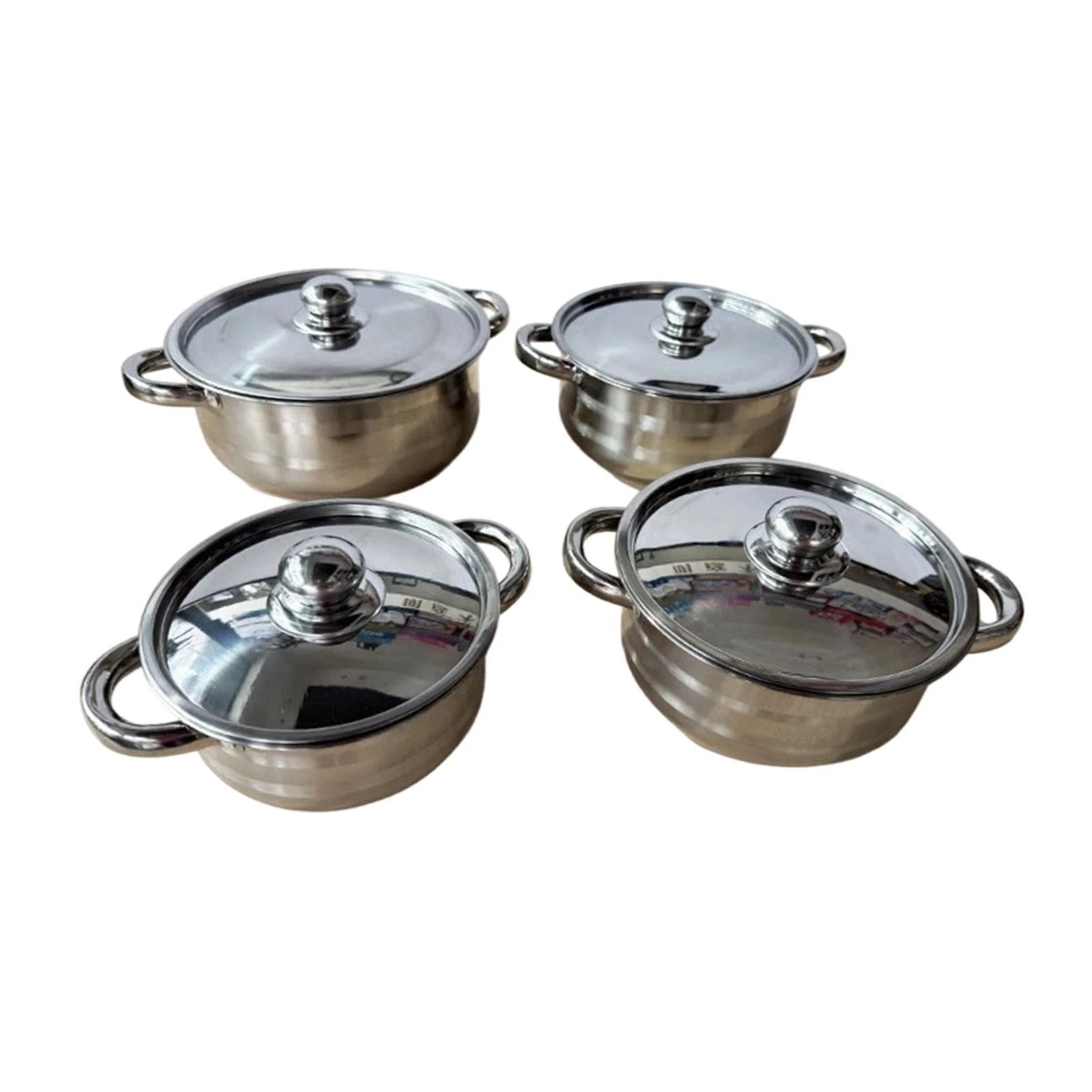 4x Stainless Steel Stockpot Pasta Stew Pot Thickened Kitchen Tool Spillproof
Opens in a new window o