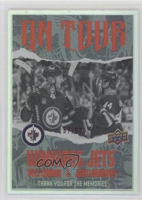 2024-25 Upper Deck Series 2 On Tour Red 57/99 Kyle Connor Josh Morrissey 1pc9
