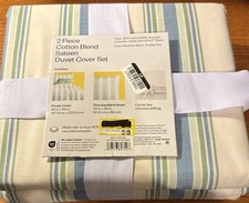 Room Essentials 2 Piece Cotton Blend Sateen Duvet Cover Set Twin/Twin XL