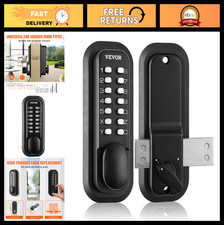 Mechanical Keyless Entry Door Lock, 14 Digit Keypad