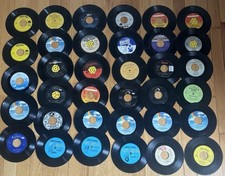 45 s Lot Of 35 Vintage 45 s Used No Sleeves Or Packaging