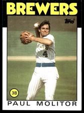 Paul Molitor 1986 Topps #267 Brewers MLB READ FREE SHIPPING AutographDen
