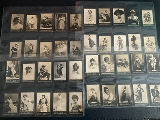 cigarette cards actresses beauties mix of 40 cards Ogden's 1900s