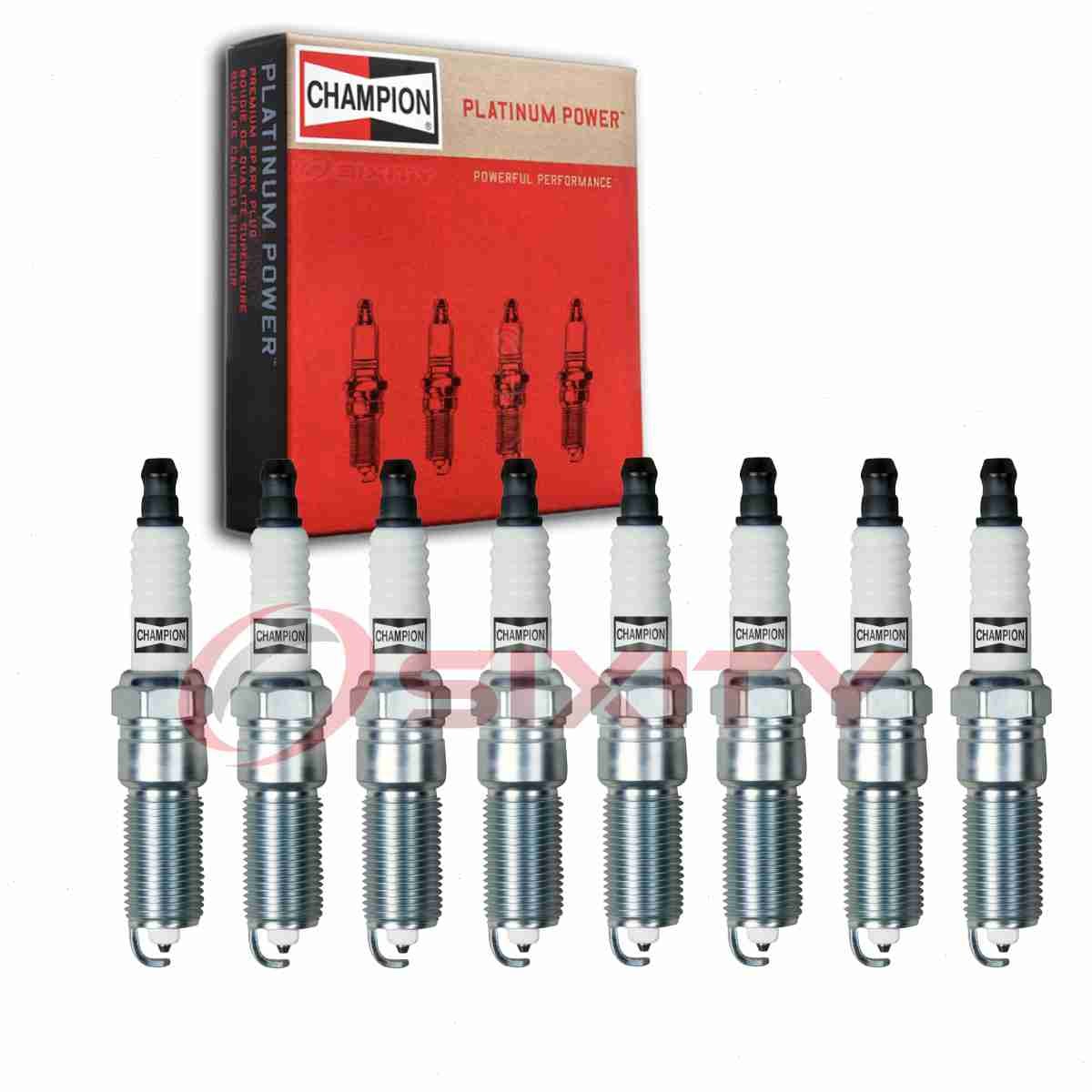 8 pc Champion Platinum 3570 Spark Plugs for RE14PMC 5017 3570-2 3381 vq